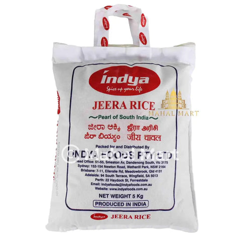 Indya Jeera Rice 5kg - Mahal Mart