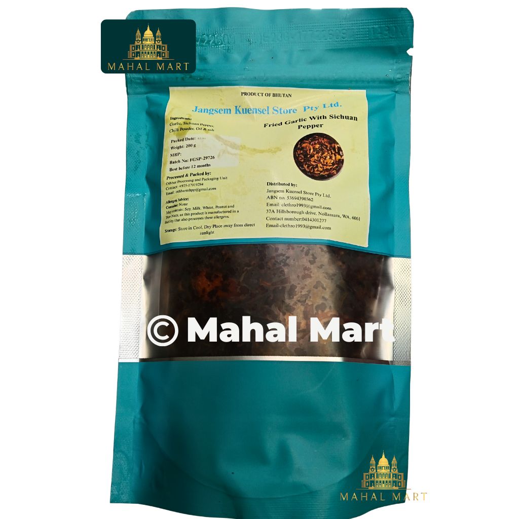 Jangsem Kuensel Fried Garlic with Sichuan Pepper 200g
