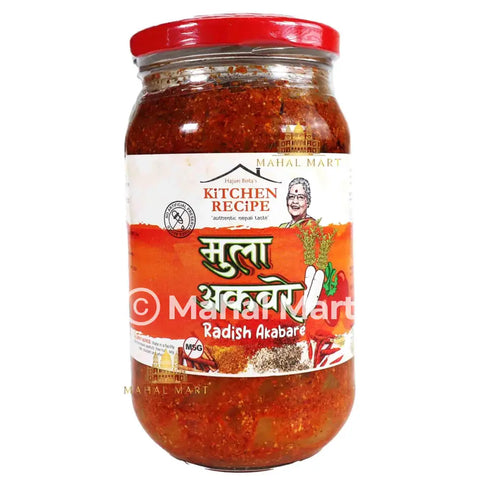 Kitchen Recipe Mula Akabare Achar/ Radish Akabare Pickle 380g - Mahal Mart