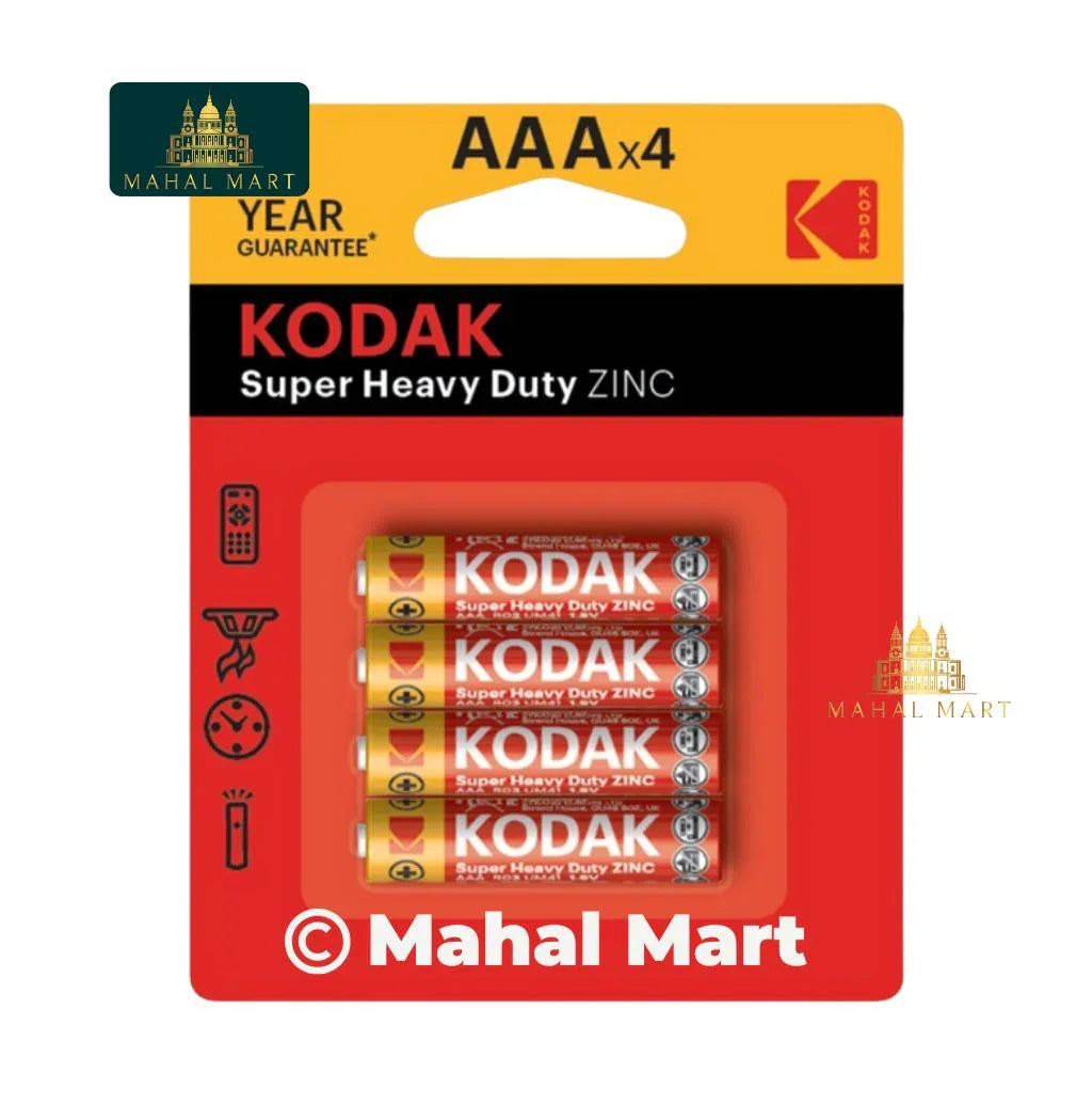 Kodak Super Heavy Duty Zinc Battery AAX4