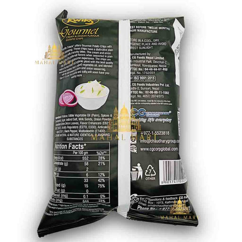 Kwik's Cream and Onion Flavour Potato Chips 65g