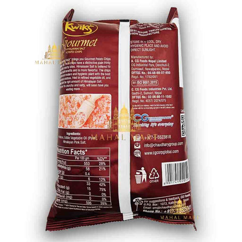 Kwik's Himalayan Salt Potato Chips 65g