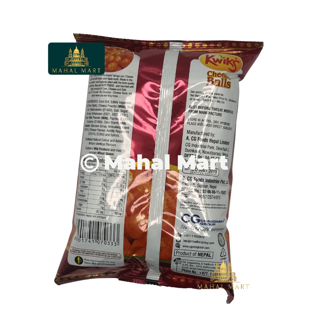 Kwiks Cheeseball 60g
