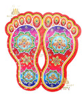 Diwali Laxmi Feet Sticker - Mahal Mart