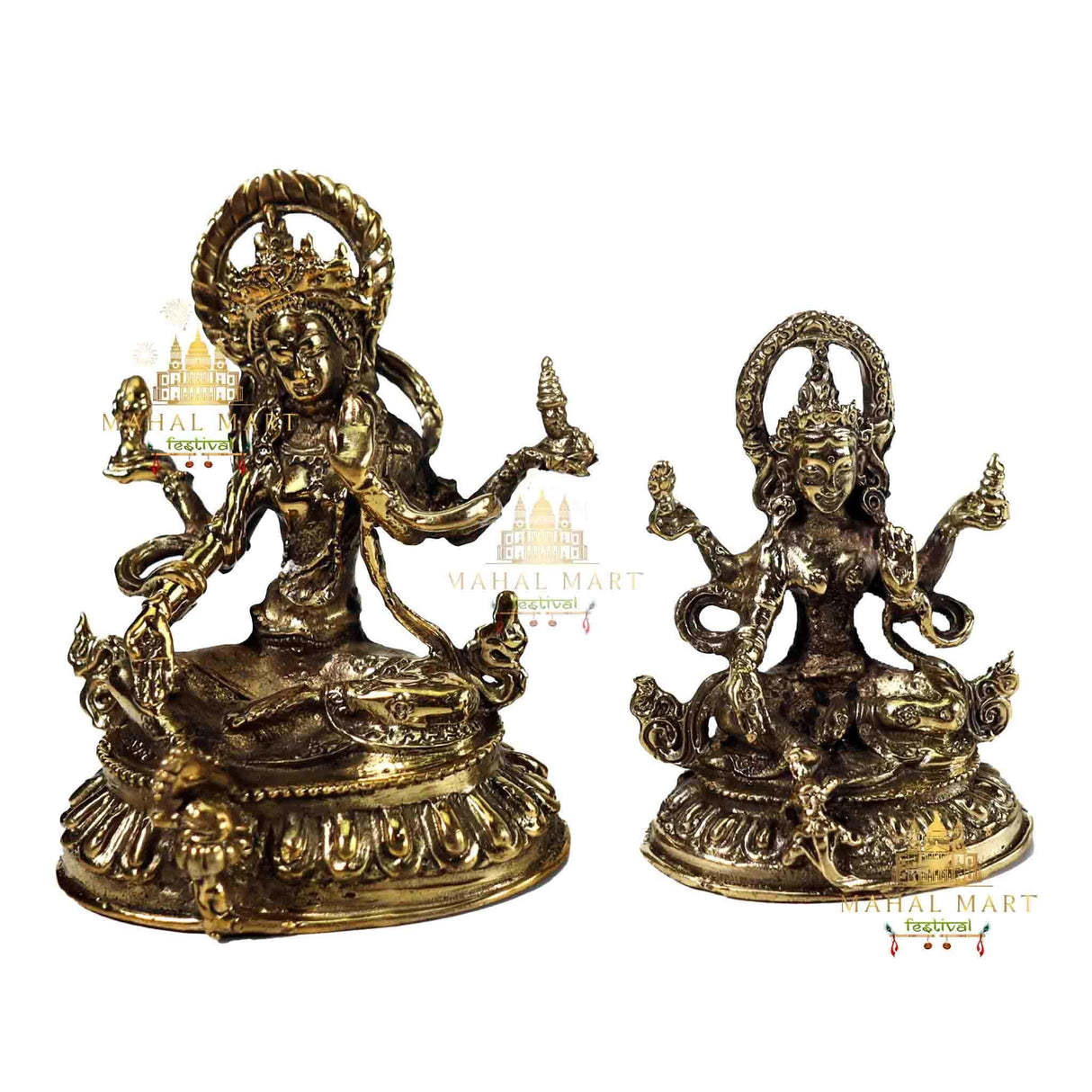 Brass Laxmi Statue - Mahal Mart