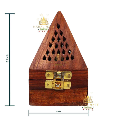 Lubwan Dhoop Holder Wooden - Mahal Mart