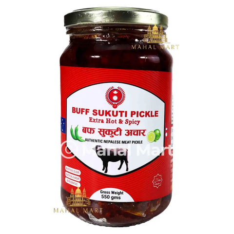 Buff Sukuti Pickle (Extra Hot & Spicy) 550g - Mahal Mart