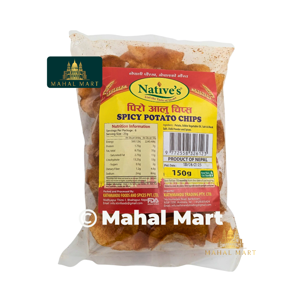 Native's Spicy Potato Chips 150g