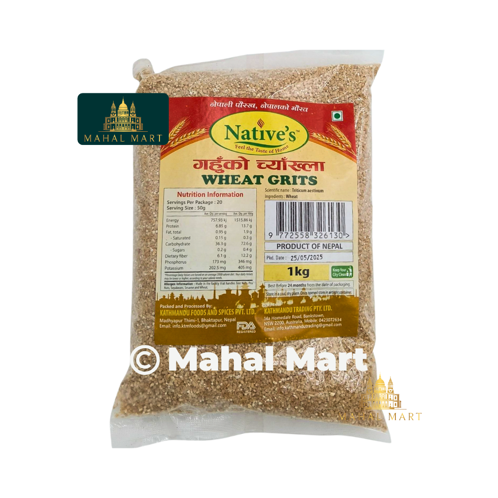 Native's Wheat Grits/Gahu ko Chyakhla 1kg
