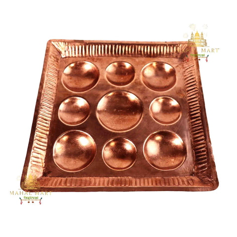 Copper Square Naukhandey Puja Thali