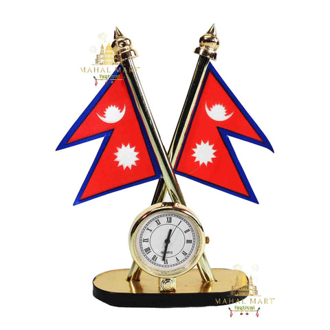 Nepali Flag with Watch Stand