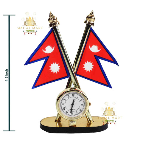 Nepali Flag with Watch Stand