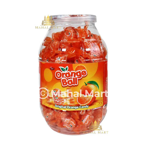 Orange Ball Candy Jar - Mahal Mart