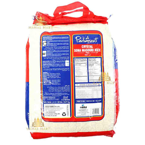 Parliament Sona Masoori Rice 9.07kg