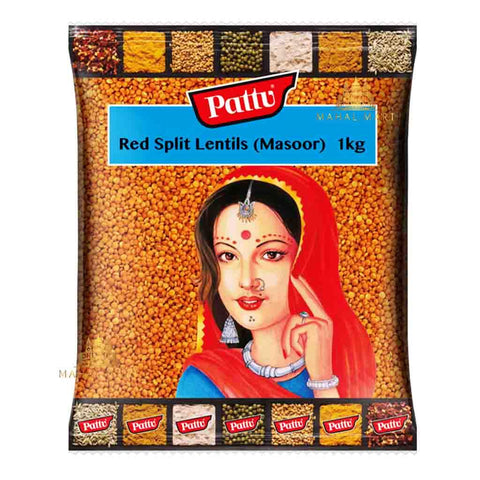 Pattu Red Split Lentils / Masoor Dhal 1kg