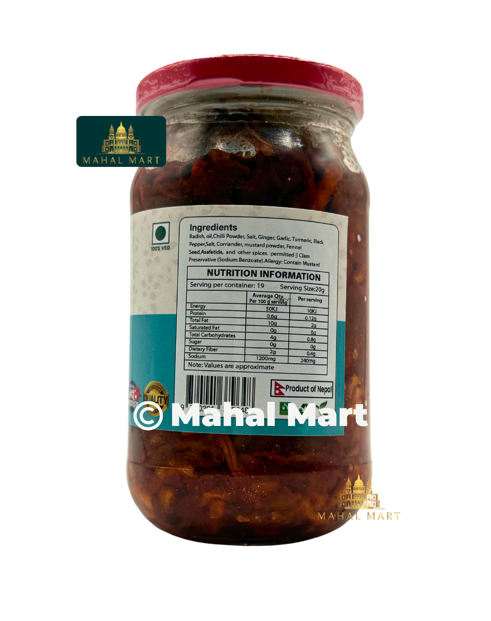 Rewati Foods Sundried Radish Pickle 350g