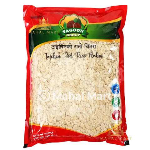 Red Taichen Beaten Rice/ Rato Chiura 1kg - Mahal Mart