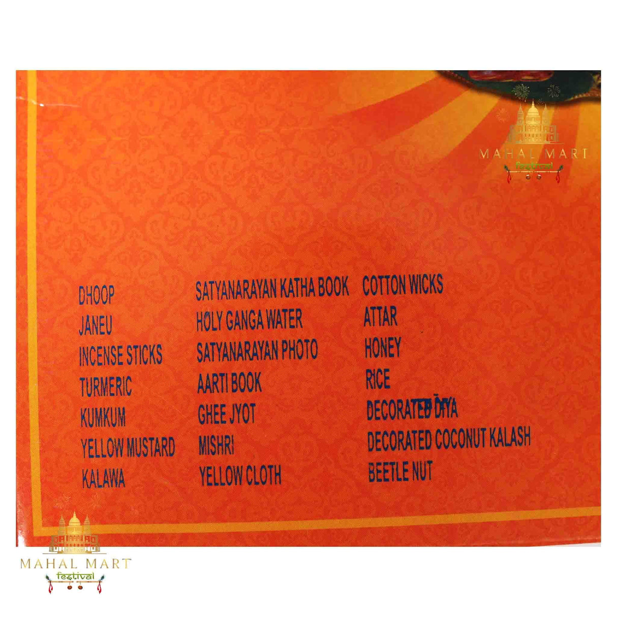 Satya Narayan Puja Pack - Mahal Mart Festival