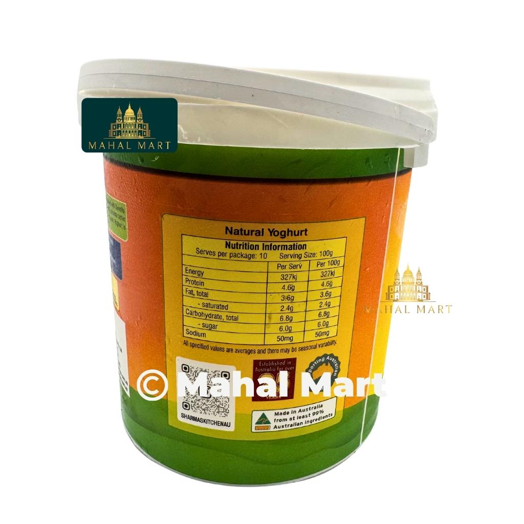Sharma's Kitchen Probiotic Yoghurt 1kg