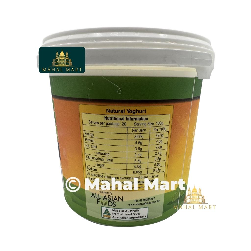 Sharma's Kitchen Probiotic Yoghurt 2kg