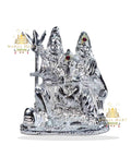 Shiv Pariwar in Silver-Painted - Mahal Mart