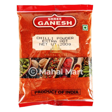 Shree Ganesh Extra Hot Chilli Powder 200g - Mahal Mart