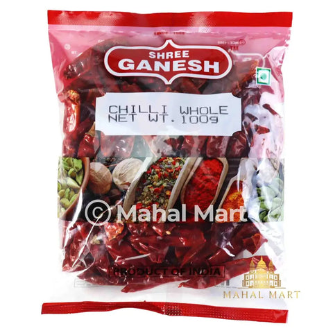 Hot Chilli Whole 100g - Mahal Mart