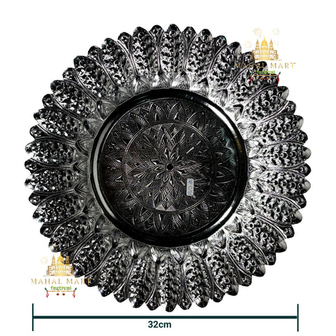Silver Plated Tikadani/Tok Tray