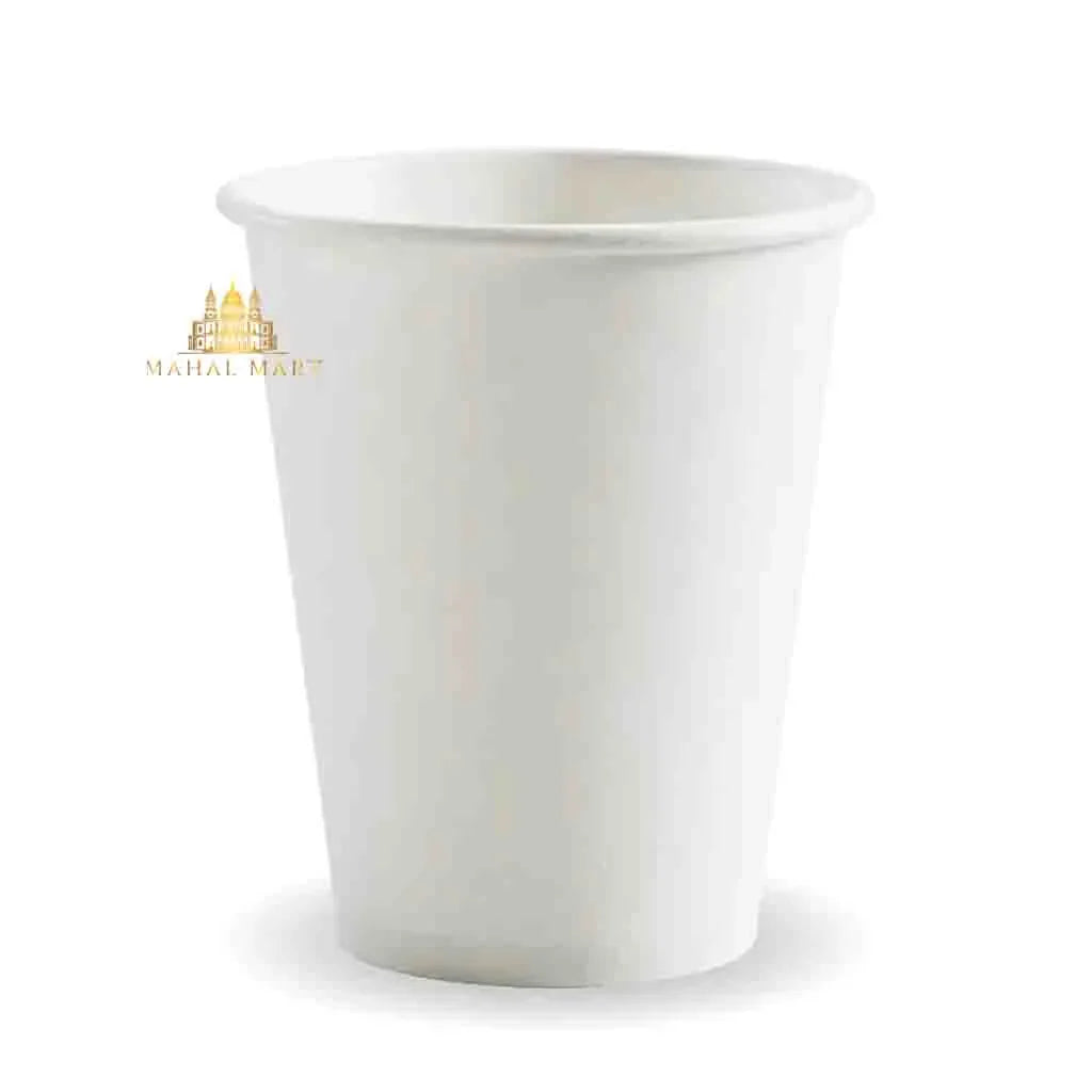 12oz Single Wall White Equo Cups 50Pcs