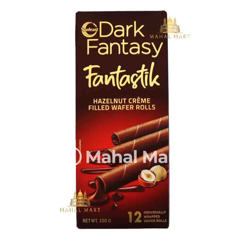 Sunfeast Dark Fantasy Fantistik- Hazelnut Creme Filled Wafer Rolls 150g