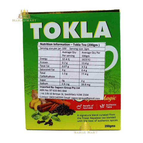 Tokla Tea Masala Box 200g