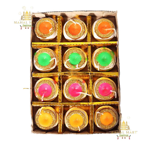 Tranquil Matka Candle Diyo 12Pcs - Mahal Mart