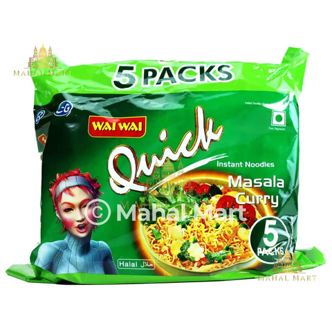 Quick Masala Curry Veg Noodles 5 Pack - Mahal Mart