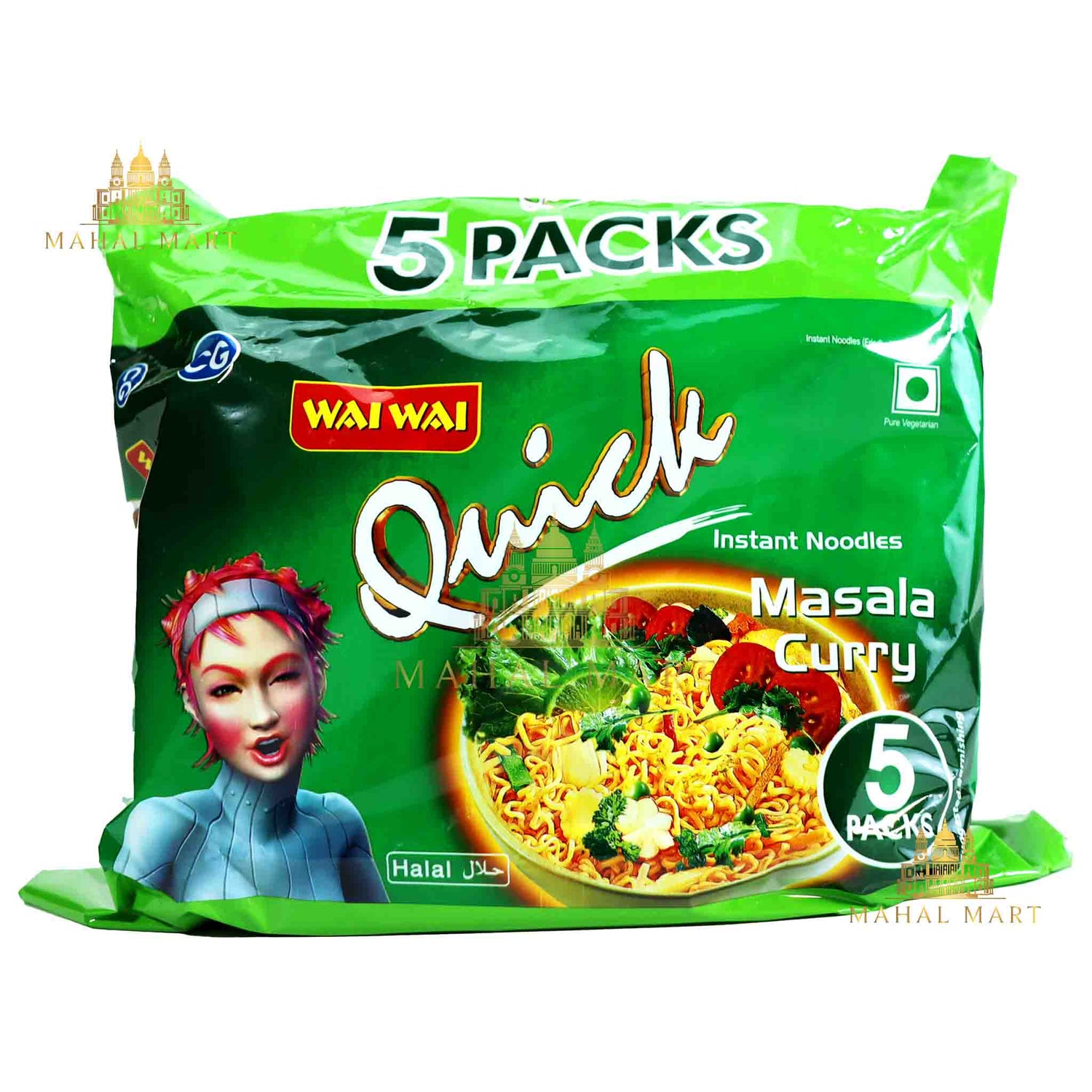 Wai Wai Quick Masala Curry (VEG) 5pcks