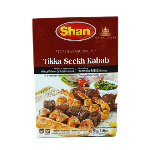 Shan Tikka Seekh Kabab Masala Mix 50g - Mahal Mart