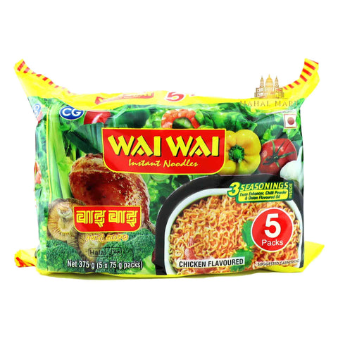 Wai Wai Chicken Noodles 5pack - Mahal Mart